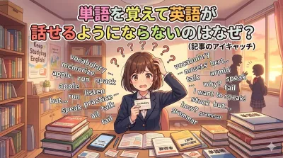 単語を覚えても英語が話せるようにならないのはなぜ？