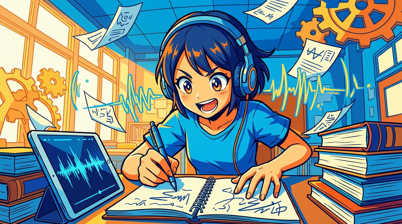 英語リスニングのメモの取り方完全ガイド!効果的なノート術で理解度アップ!