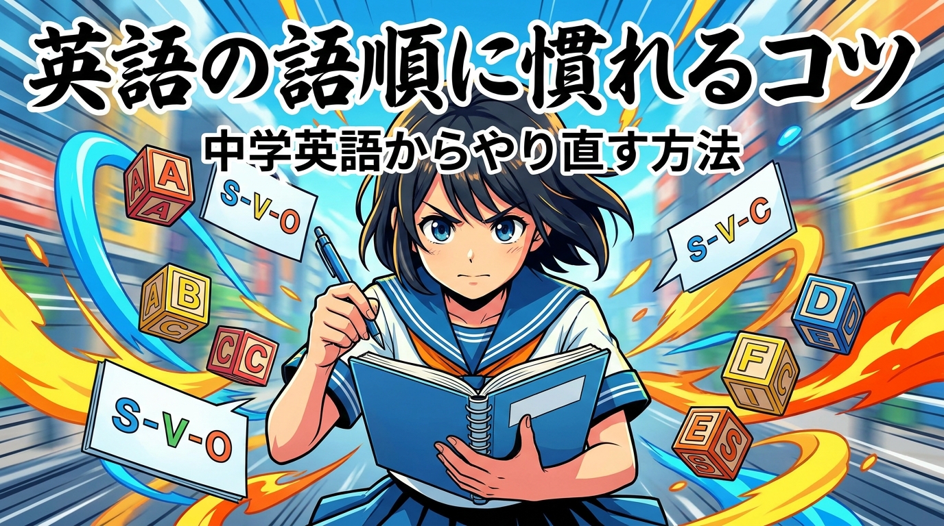 英語の語順に慣れるコツ｜中学英語からやり直す方法