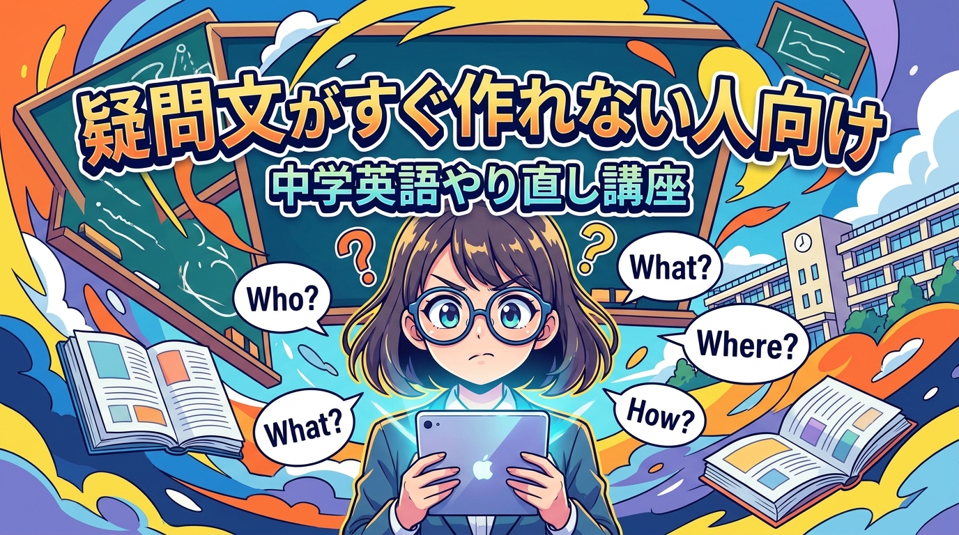 疑問文がすぐ作れない人向けの中学英語やり直し講座