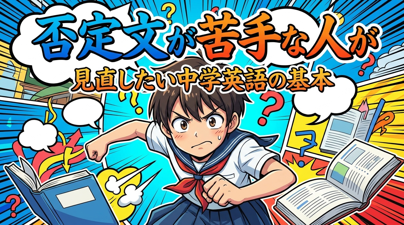 否定文が苦手な人が見直したい中学英語の基本
