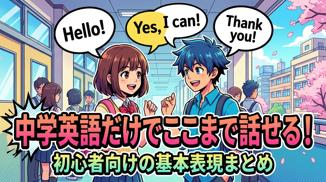 中学英語だけでここまで話せる！初心者向けの基本表現まとめ