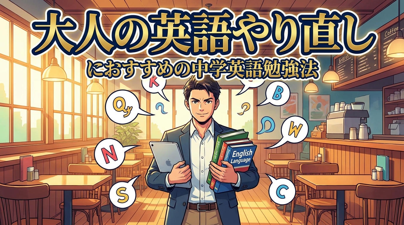 大人の英語やり直しにおすすめの中学英語勉強法とは