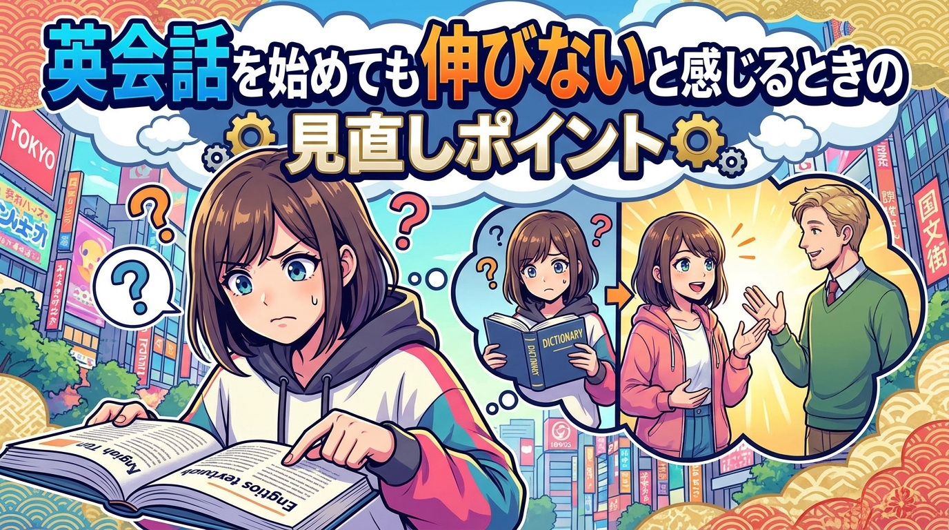 英会話を始めても伸びないと感じるときの見直しポイント