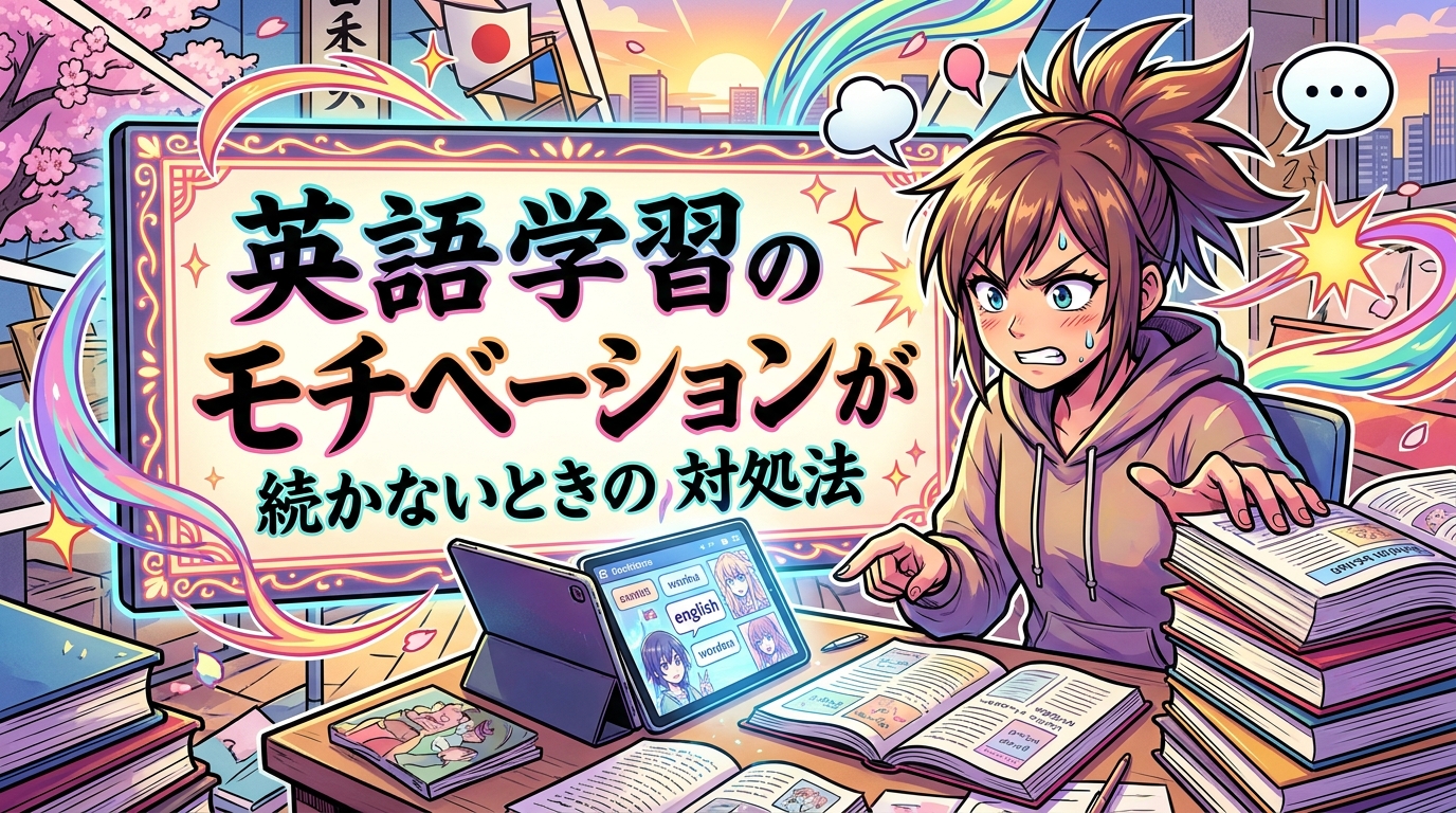 英語学習のモチベーションが続かないときの対処法