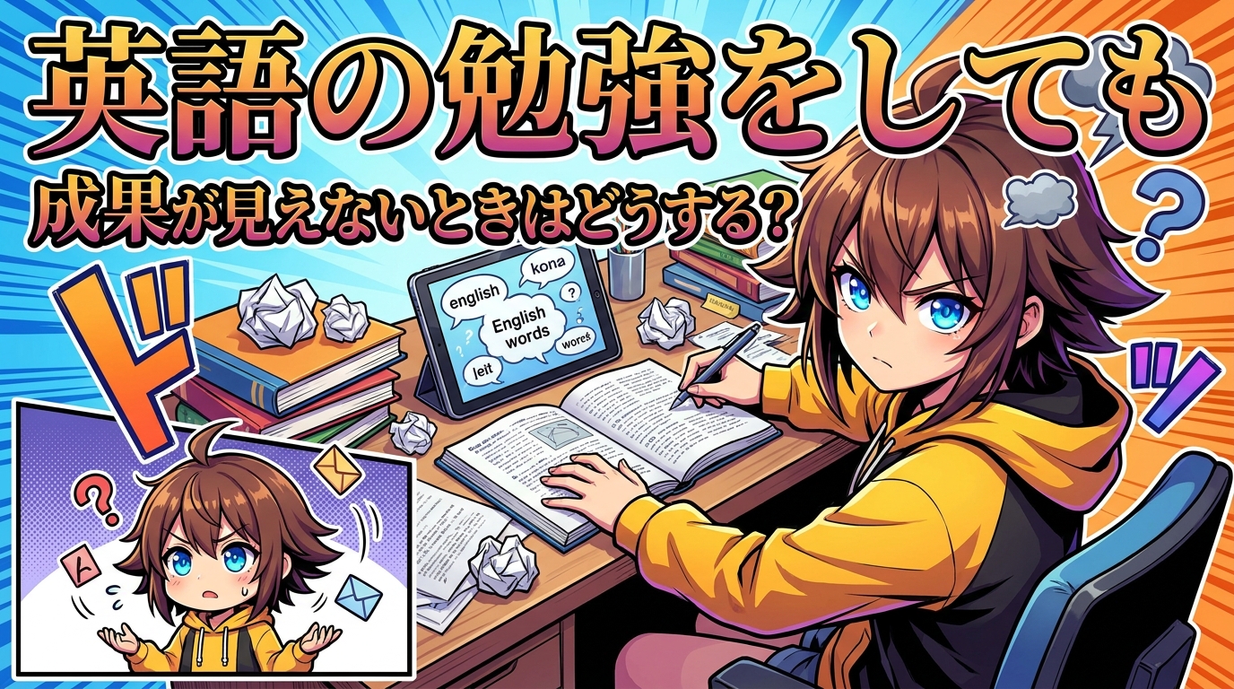 英語の勉強をしても成果が見えないときはどうする？