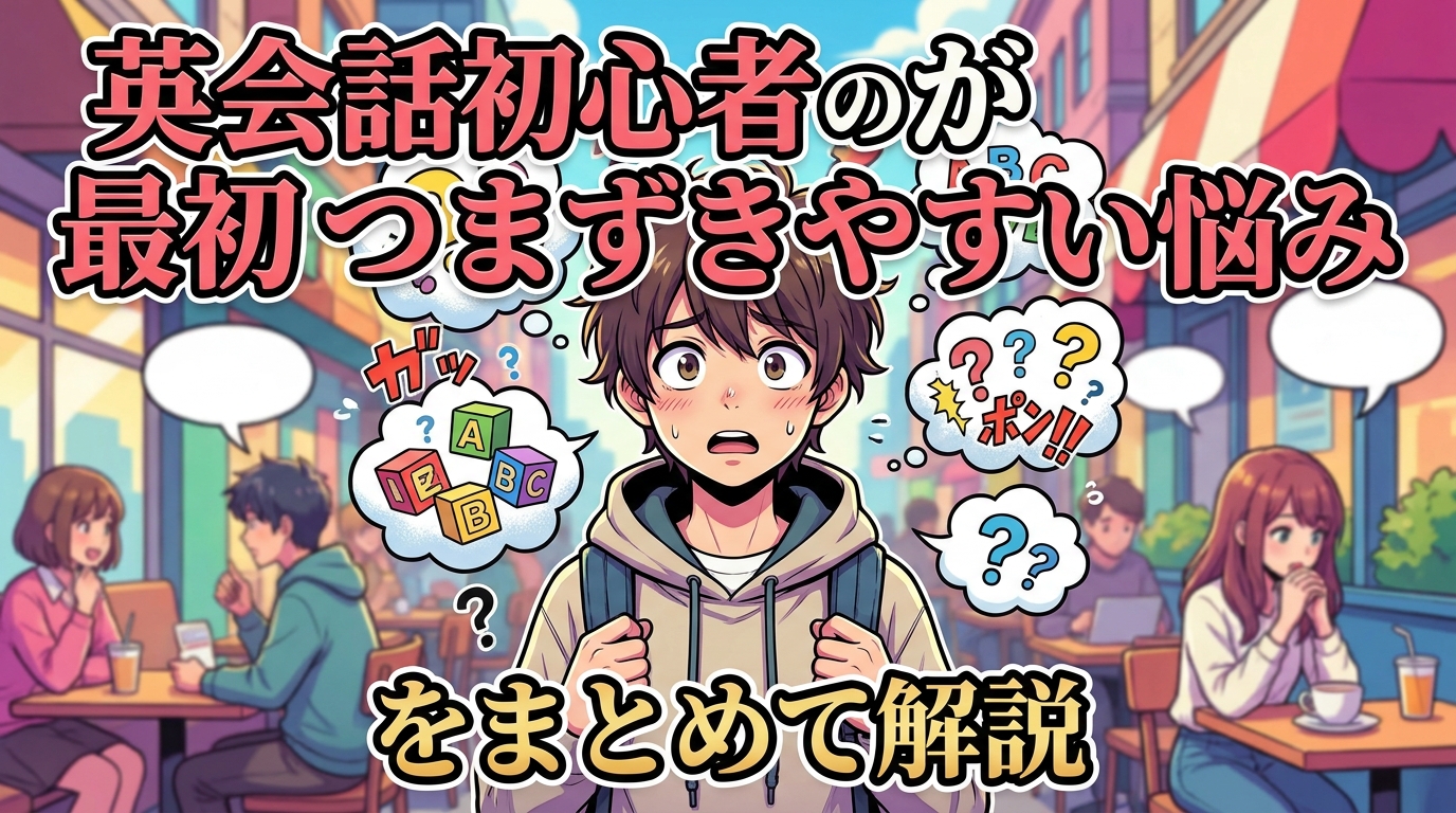 英会話初心者が最初につまずきやすい悩みをまとめて解説
