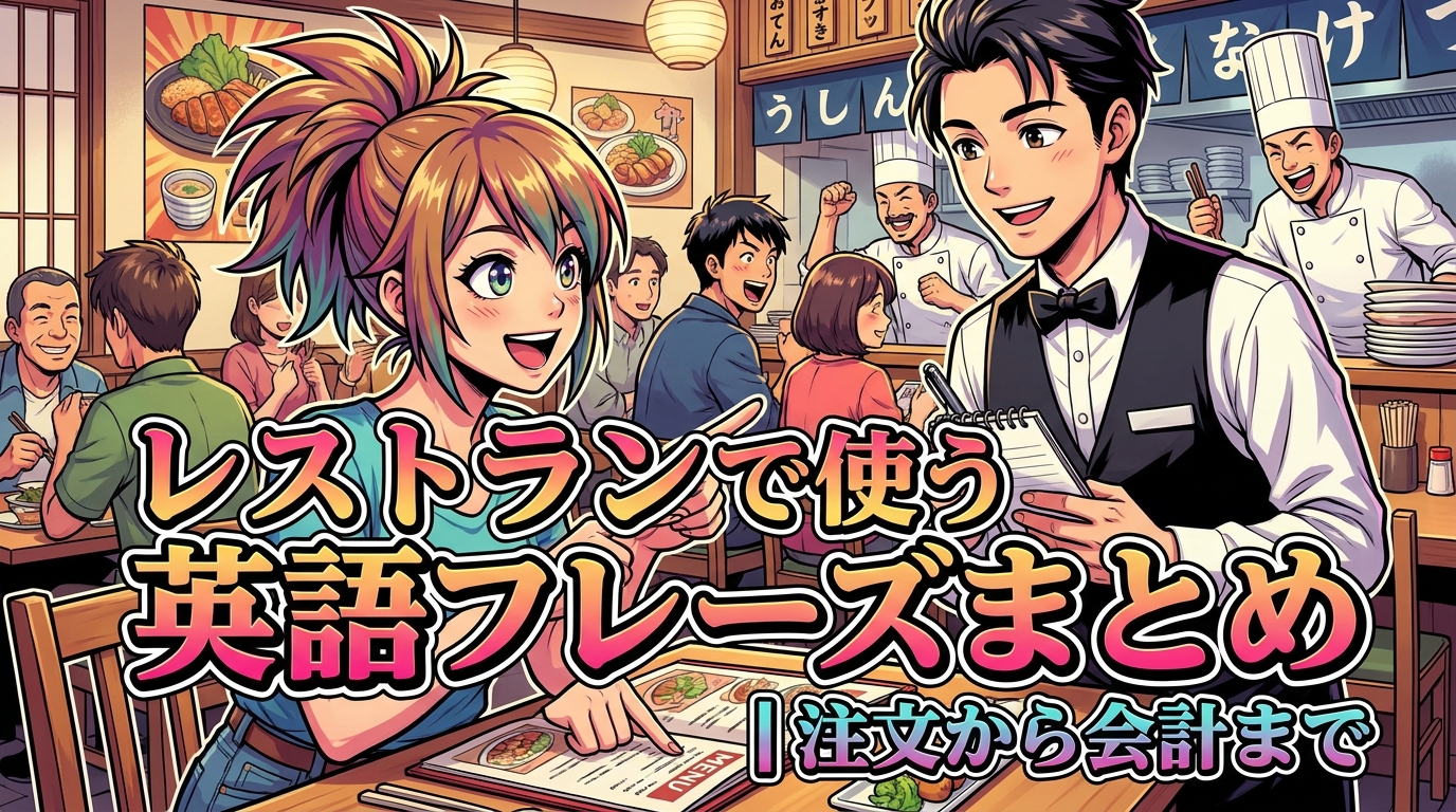 レストランで使う英語フレーズまとめ｜注文から会計まで