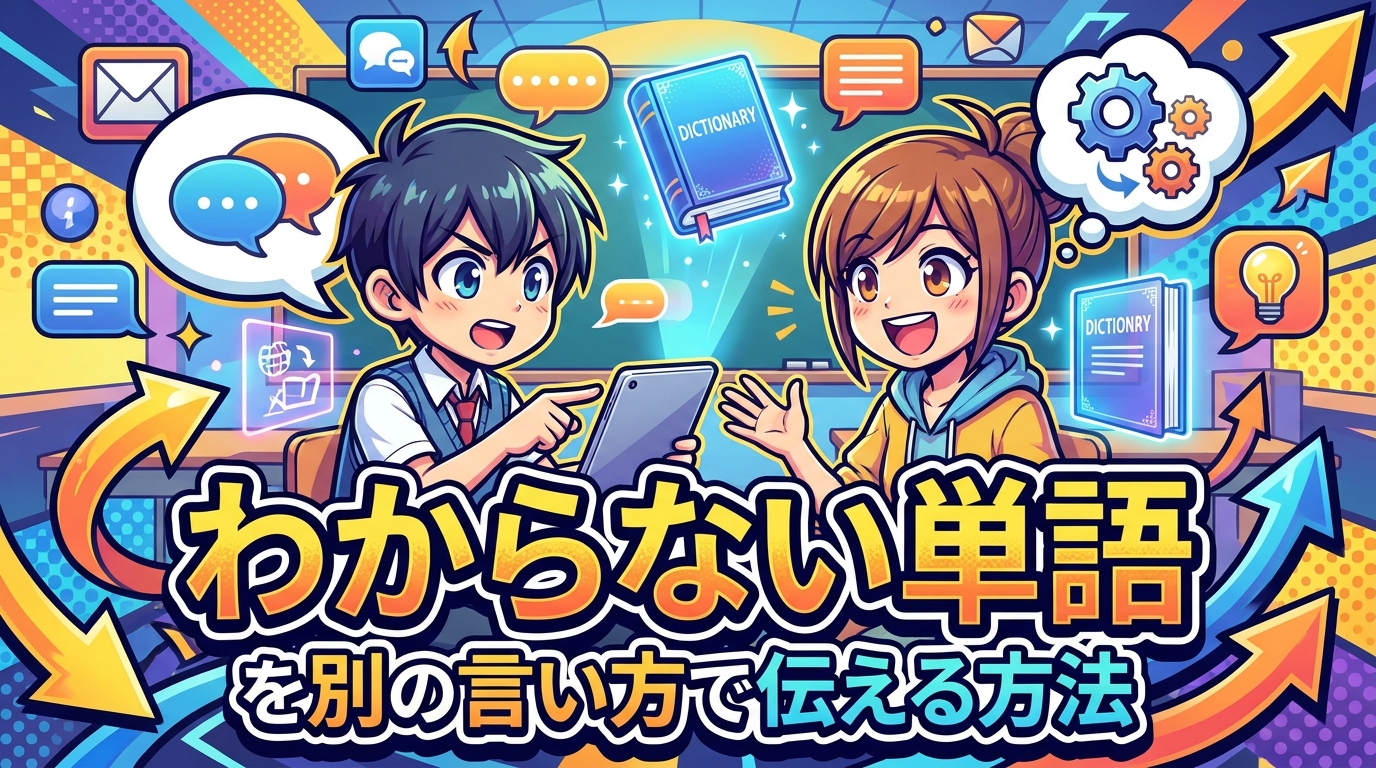 わからない単語を別の言い方で伝える方法